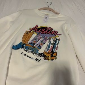 NWT brandy melville austin crewneck